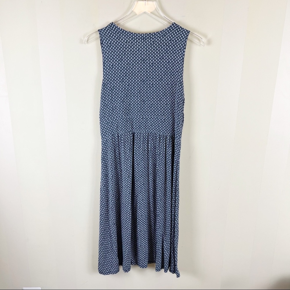 📍SOLD📍L.L. Bean | Women’s Summer Knit Sleeveless Print Dress Medium Petite - Picture 3 of 7